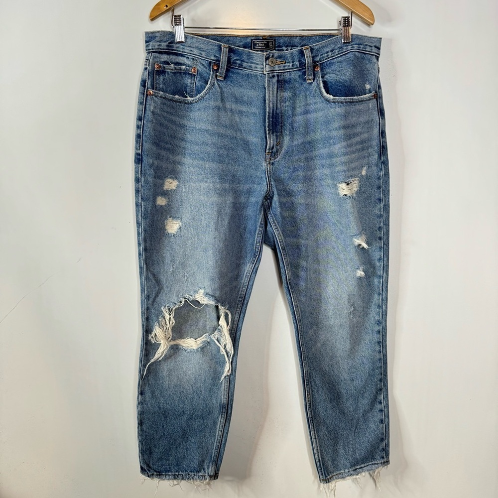 Abercrombie & Fitch Mom Jeans‎ Distressed Size 14